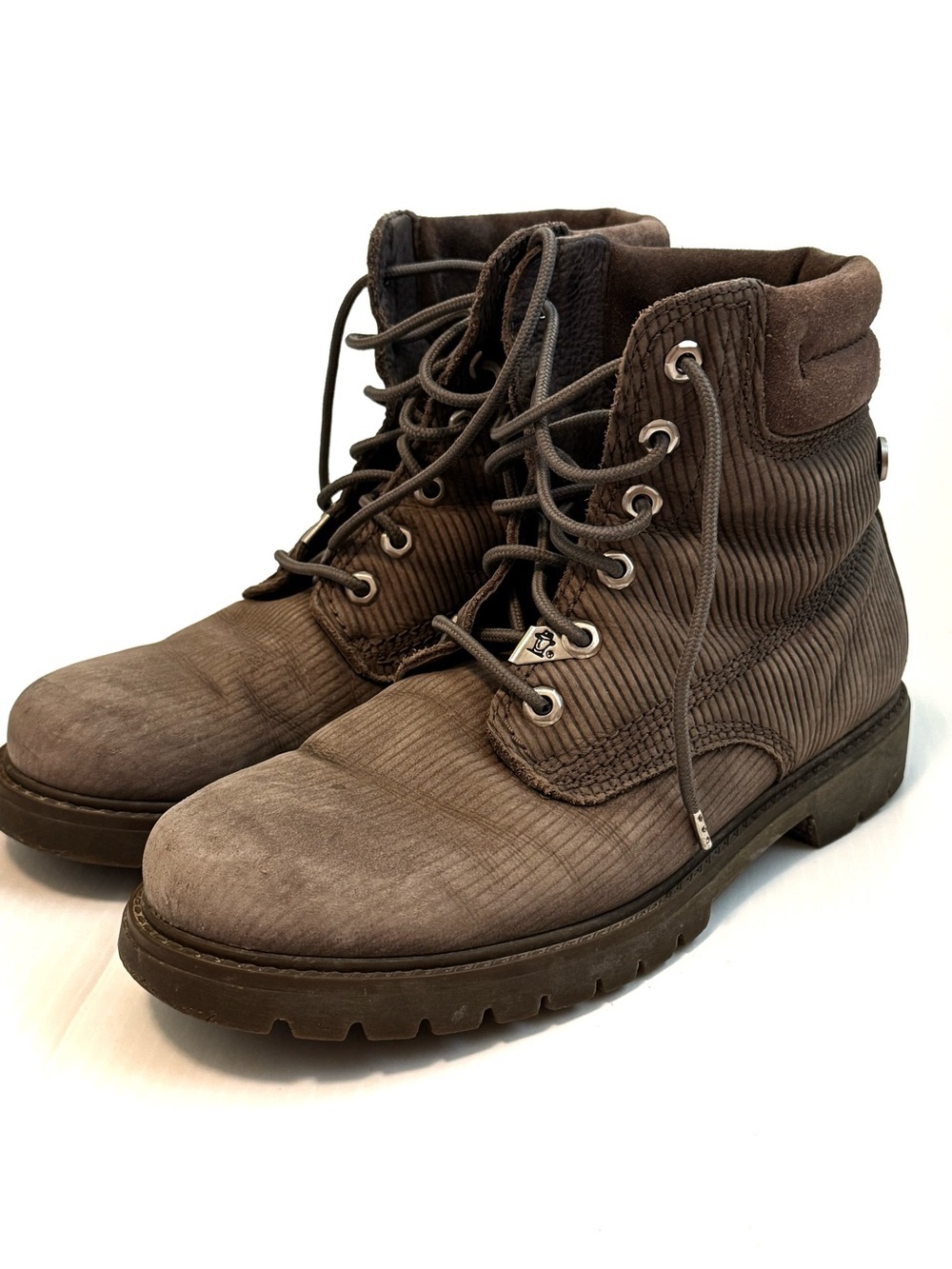 Panama Jack Men's Grey Brown Lace-Up Boots size 41/ 8.5 US